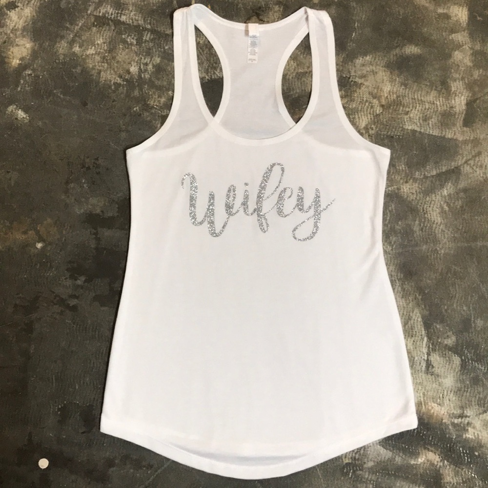 White Wifey Tank Top